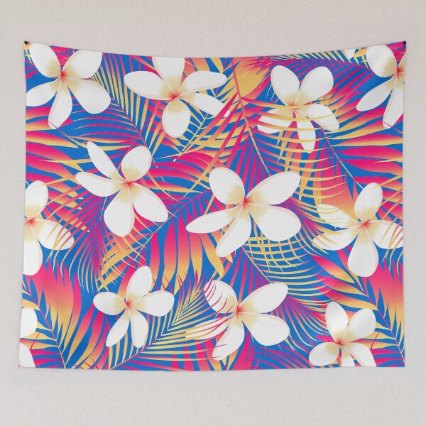 Item preview, Tropical rainbow frangipani designed and sold by AdamFahey.