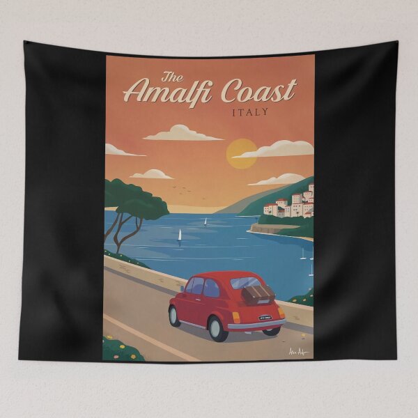 Item preview, The Car Visit Beach Amalfi Coast Italy designed and sold by Hazel Otten.