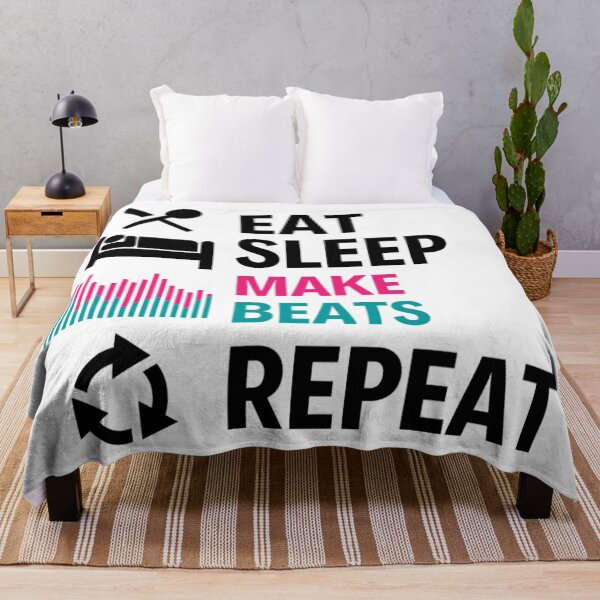 Item preview, Eat Sleep Make Beats Repeat | Rap Repeat | Eat Sleep Quotes designed and sold by chetan786.