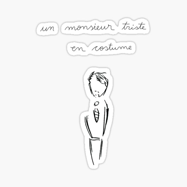 Triste Stickers Redbubble