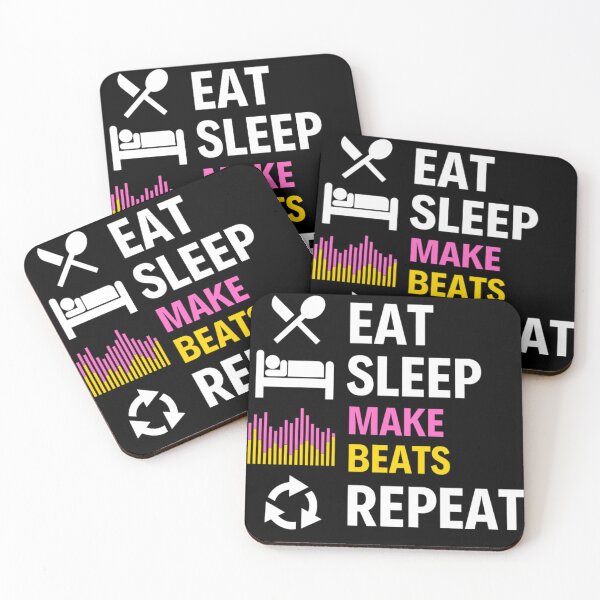 Item preview, Eat Sleep Make Beats Repeat | Rap Repeat | Eat Sleep Quotes designed and sold by chetan786.