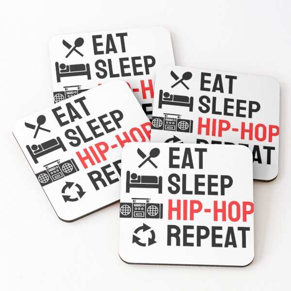 Item preview, Eat Sleep Hip-hop Repeat | Rap Repeat | Eat Sleep Quotes designed and sold by chetan786.