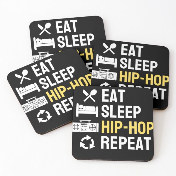 Item preview, Eat Sleep Hip-hop Repeat | Rap Repeat | Eat Sleep Quotes designed and sold by chetan786.