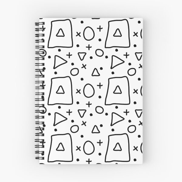 Item preview, Geometric Doodles Shapes Seamless Pattern Black and White designed and sold by Itaya Art.