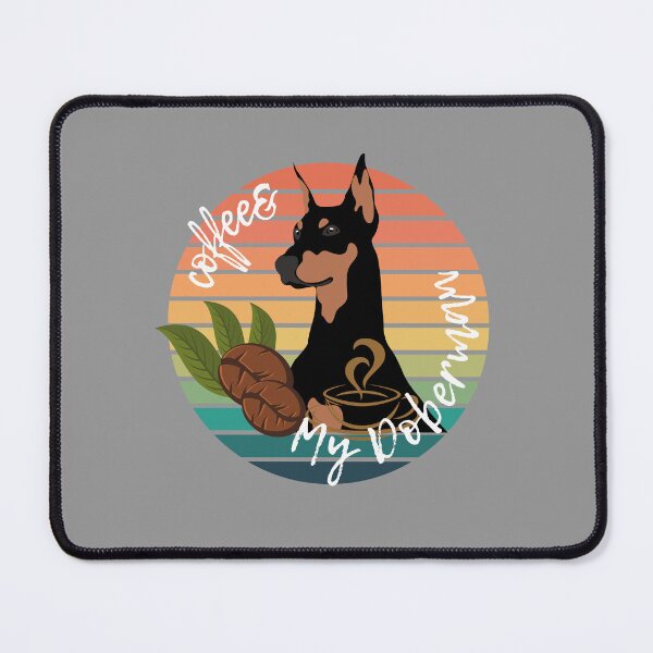 Item preview, Coffee And My Doberman designed and sold by BronikowskiART.