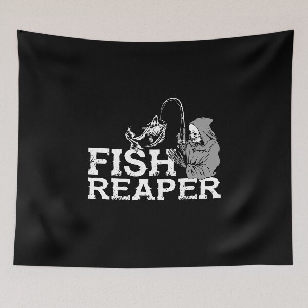 Item preview, Fish Reaper - Funny Fisherman Saying designed and sold by Delightfully Cynical.