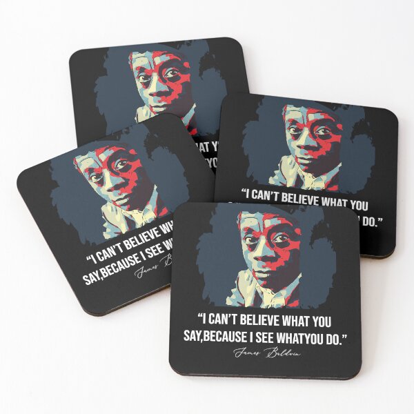 Item preview, Who Loves Music James Baldwin Quotes Art Portrait designed and sold by FaithfulAmad945.