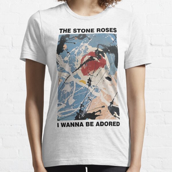 The Stone Roses ADORED LOGO Trainer Print T-SHIRT oasis lemon courteeners cd B 