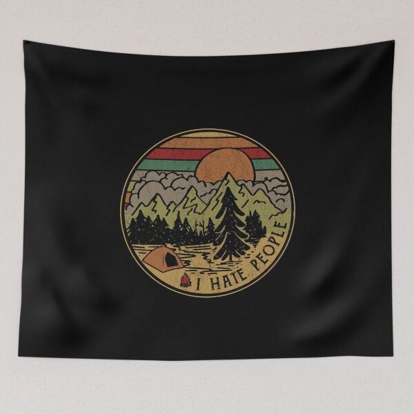 Item preview, I Hate People, Lets Camping designed and sold by GoldenBuffalo79.