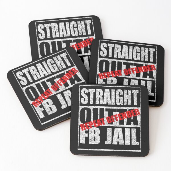 Item preview, Funny, Distressed, Straight Outta FB Jail, Repeat Offender designed and sold by mamahellfire31.