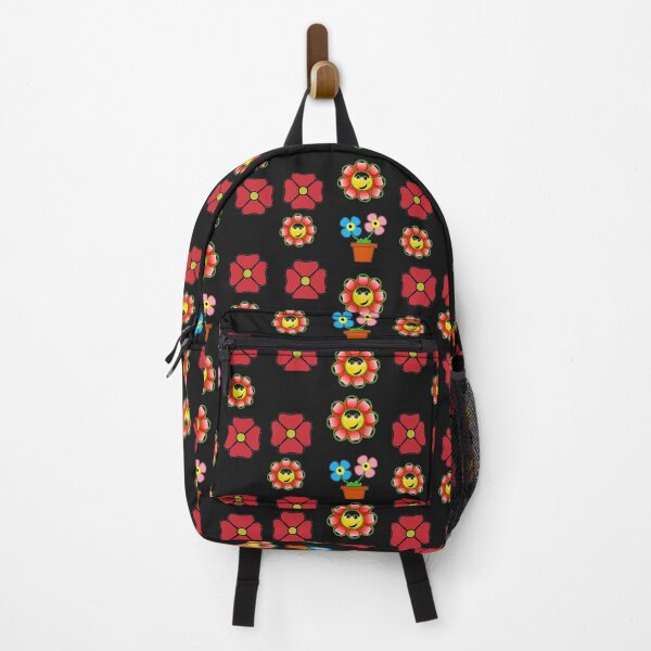 Item preview, Red Yellow and Green Happy Flower Smiling Face designed and sold by johnrk.