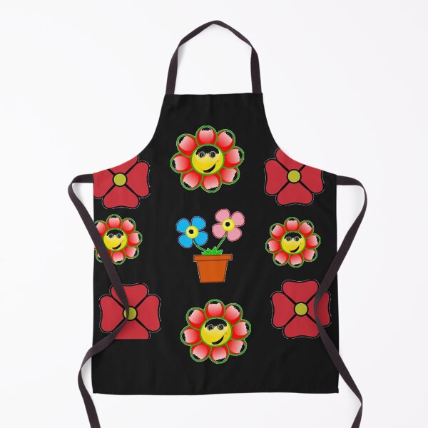Item preview,  Red Yellow and Green Happy Flower Smiling Face designed and sold by johnrk.