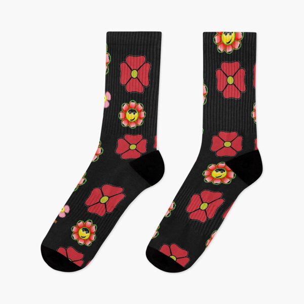 Item preview,  Red Yellow and Green Happy Flower Smiling Face designed and sold by johnrk.