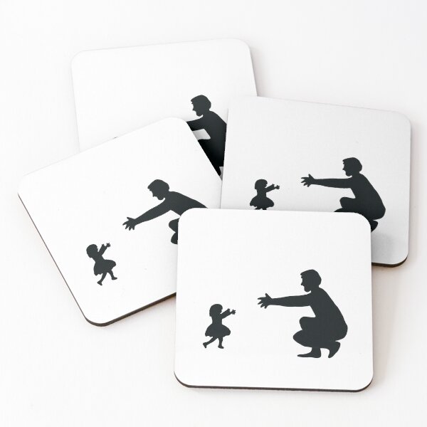 Item preview, Dad daughter silhouette  designed and sold by Mermaidssparkle.