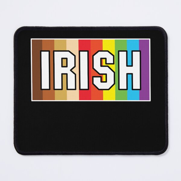Item preview, IRISH with Rainbow and Skin Tone background designed and sold by Azhalltorm.