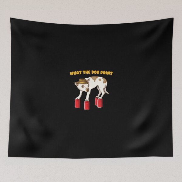 Item preview, What The Dog Doin Funny Ironic Dank Meme designed and sold by Toralloisa.