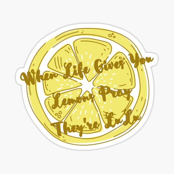 lulu lemon, lemon named lulu sticker  Sticker for Sale by e