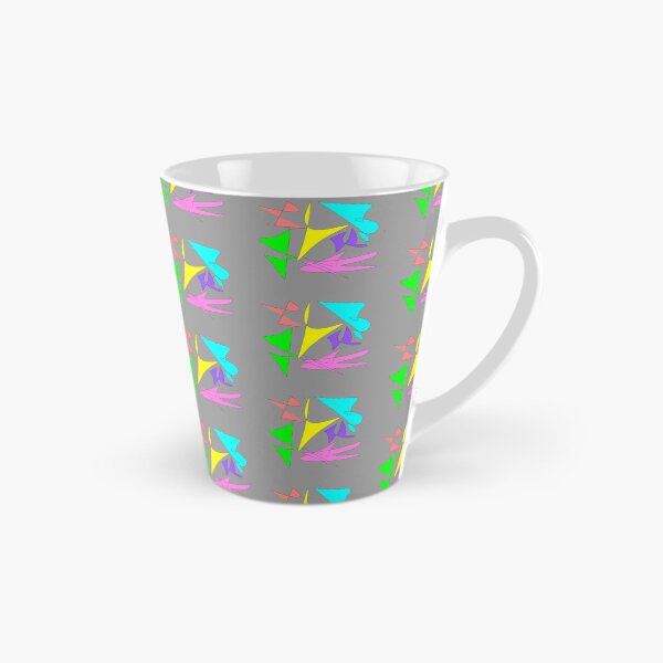 Item preview, Bezier pen doodles on gray background: gray background, bright colors, doodles, decor, accent piece, gift idea designed and sold by Becky Hunter.