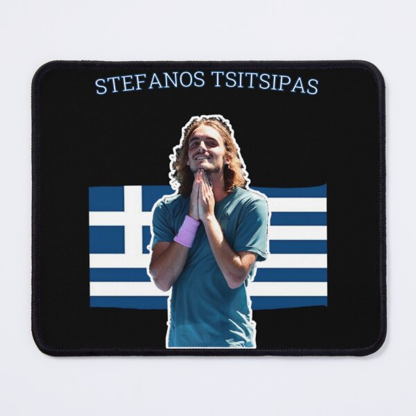 Item preview, Stefanos Tsitsipas With The Flag Of Greece. Classic T-Shirt designed and sold by ethenfran6.