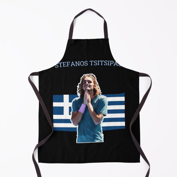 Item preview, Stefanos Tsitsipas With The Flag Of Greece. Classic T-Shirt designed and sold by ethenfran6.