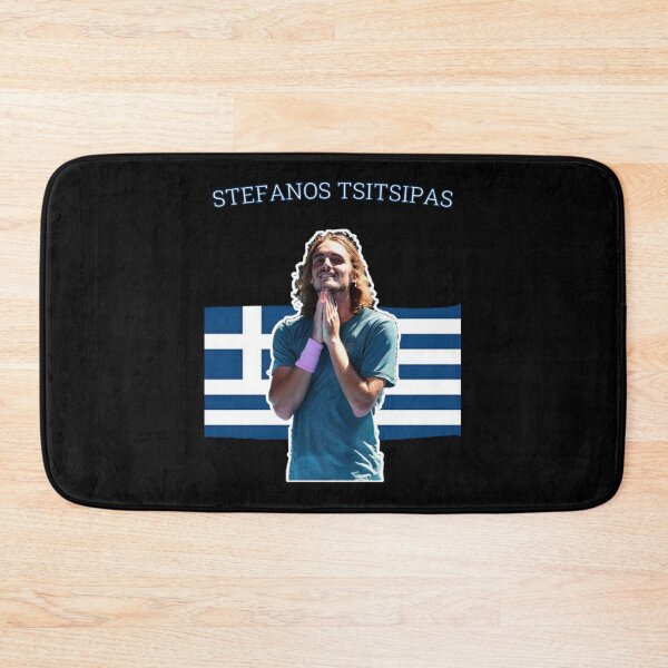 Item preview, Stefanos Tsitsipas With The Flag Of Greece. Classic T-Shirt designed and sold by ethenfran6.