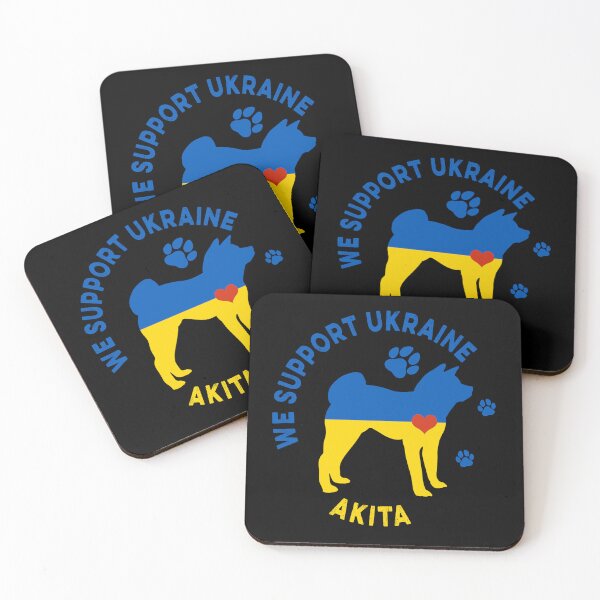 Item preview, Akita Ukraine Flag Patriotic designed and sold by Cuddlythopia.