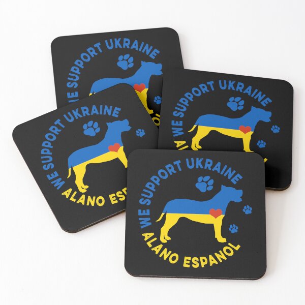 Item preview, Alano Espanol Ukraine Flag Patriotic designed and sold by Cuddlythopia.