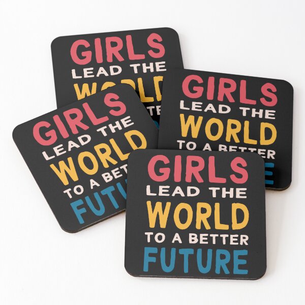 Item preview, Girls lead the world to a better future design designed and sold by high5doodle.
