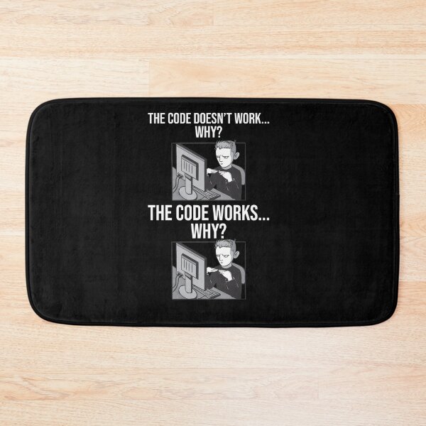 Item preview, Funny Programmer - Code Works Why Meme  designed and sold by JeremyxLee.