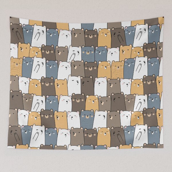 Item preview, Adorable Bears pattern  designed and sold by Yallwofunart.
