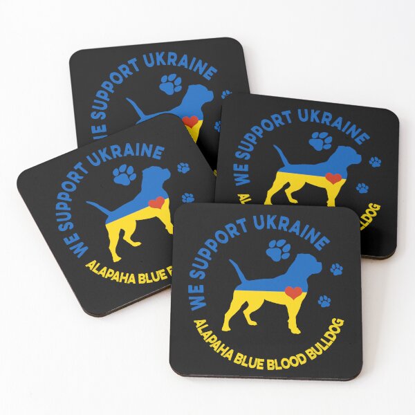 Item preview, Aalapaha blue blood bulldog Ukraine Flag Patriotic designed and sold by Cuddlythopia.