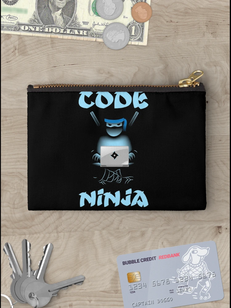 Thumbnail 3 of 4, Zipper Pouch, Code Ninja Programmer Coder Computer Programming Coding designed and sold by JeremyxLee.