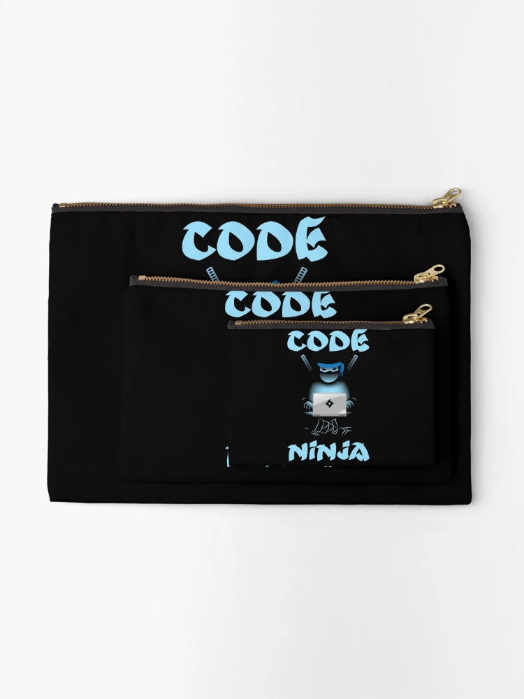 Thumbnail 2 of 4, Zipper Pouch, Code Ninja Programmer Coder Computer Programming Coding designed and sold by JeremyxLee.