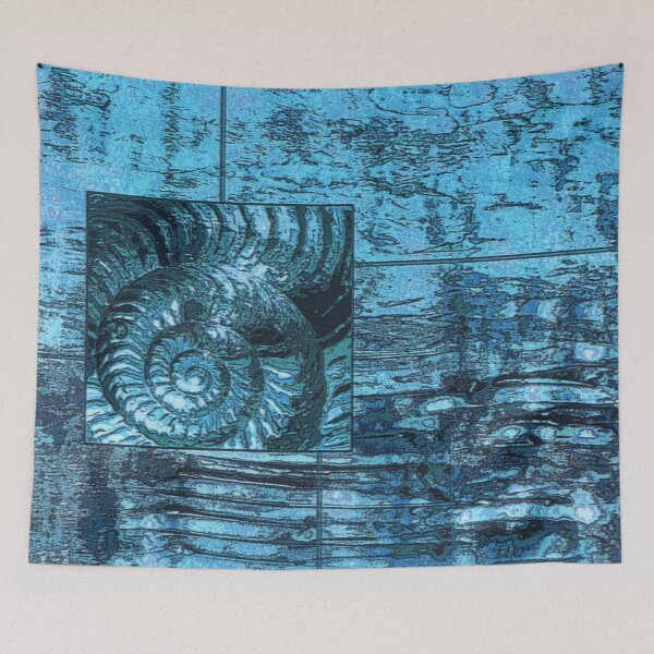 Item preview, Evolution - Ammonite in Blue designed and sold by Heatherian.