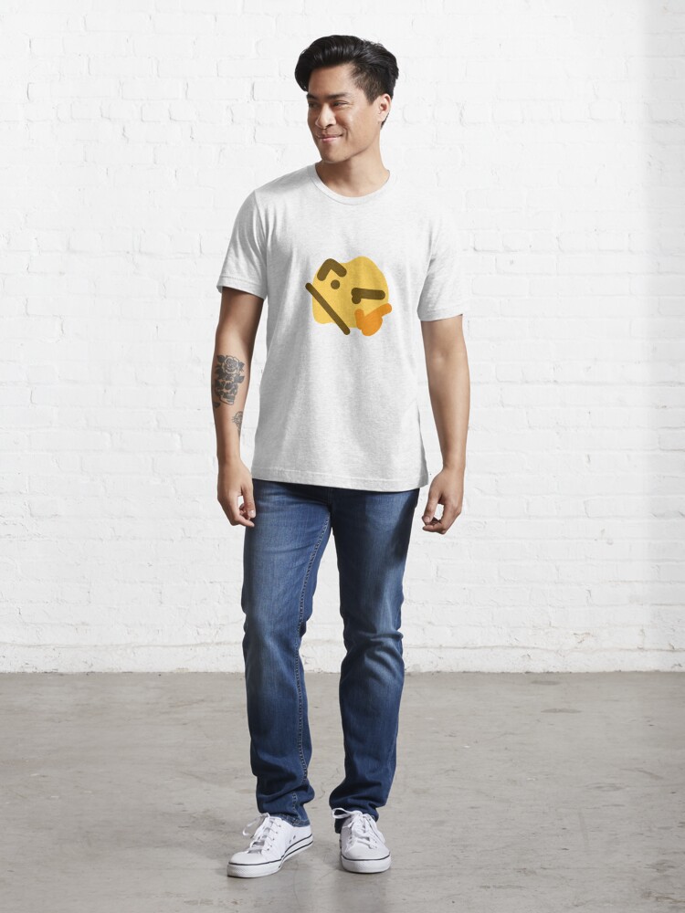 "Cursed Thinking Face Emoji." T-shirt by Combrero | Redbubble