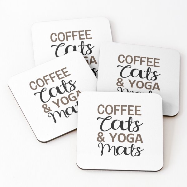 Item preview, Coffee cats and yoga mats designed and sold by FASHIONGALLERIA.
