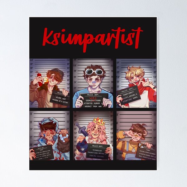 TommyInnit Mugshot Poster for Sale by ksimpartist