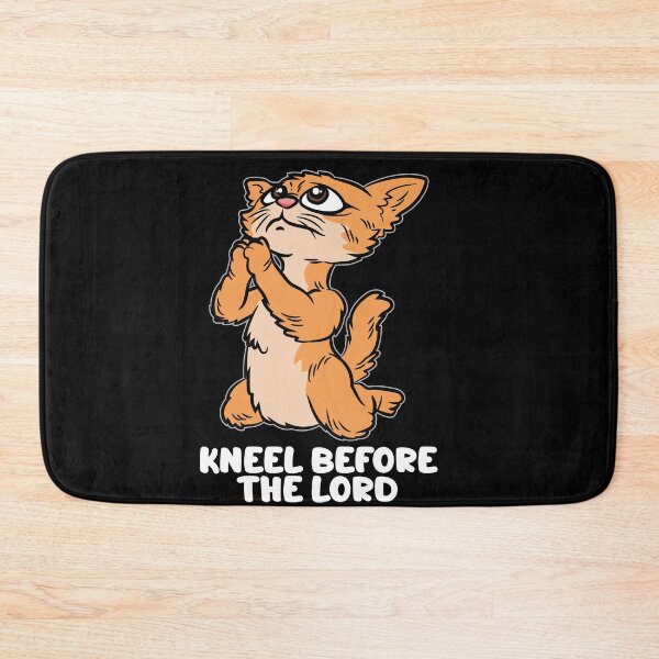 Item preview, Kneel Before the Lord Praying Cat designed and sold by Moonpie90.
