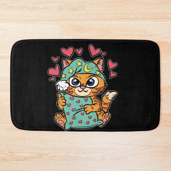 Item preview, Sleepy Cat Nighttime Pyjama Cuddle Pillow designed and sold by Moonpie90.