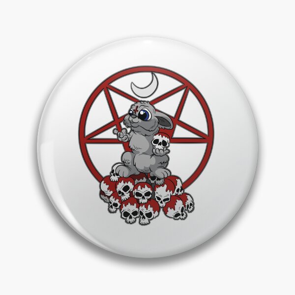 Item preview, Satanic Bunny Pentagram Gothic Pegan Rabbit King designed and sold by Moonpie90.