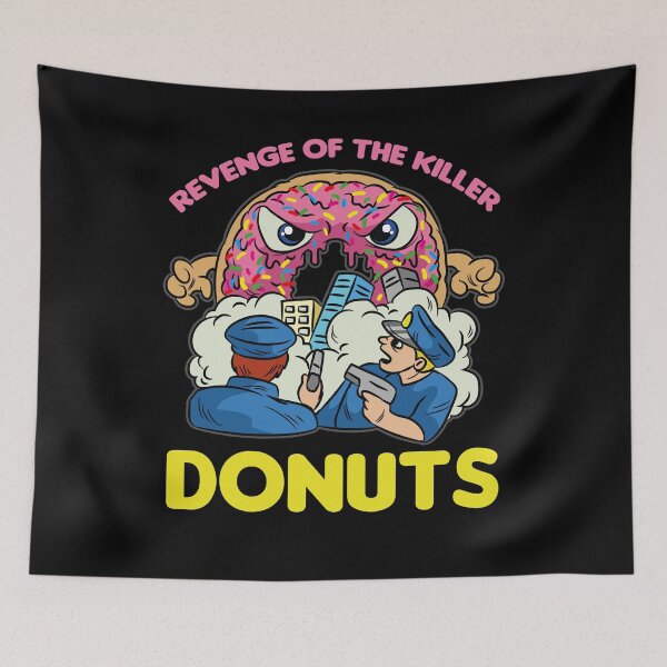 Item preview, Revenge of the Killer Donuts Funny police Joke designed and sold by Moonpie90.