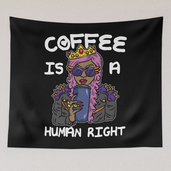 Item preview, Coffee Is A Human Right Ebony Goddess Black Queen designed and sold by Moonpie90.