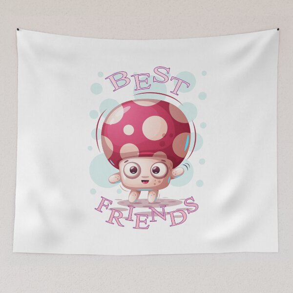 Item preview, Best Friends Mushroom Cartoon designed and sold by aventi24.