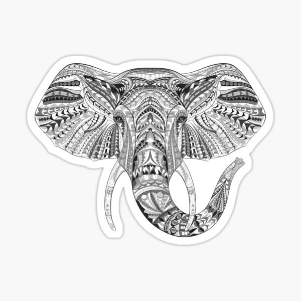 White Elephant Stickers Redbubble - nike grey elephant skin roblox