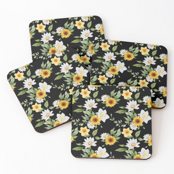 Item preview, Spring Fresh Watercolor Flowers, Daffodils, Sunflowers, Daisies, golden blooms designed and sold by Orianah.