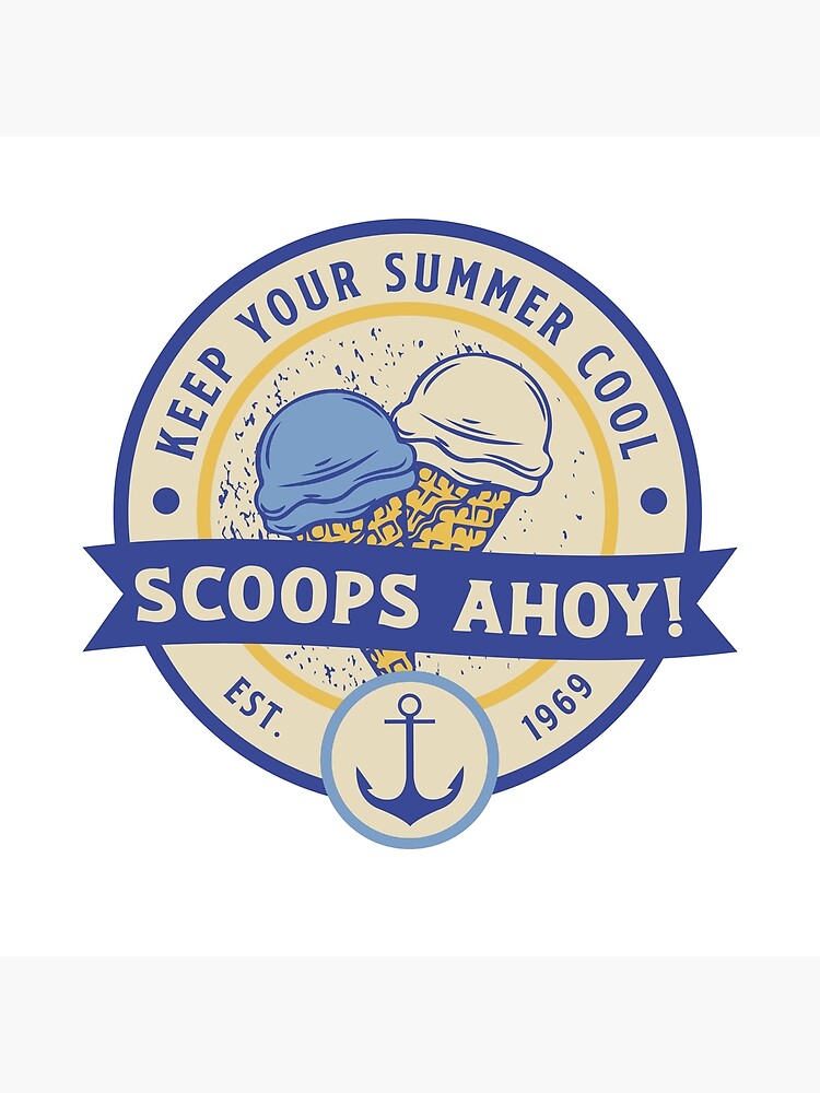 "Scoops Ahoy Ice Cream" Poster for Sale by ShaneinJapan Redbubble