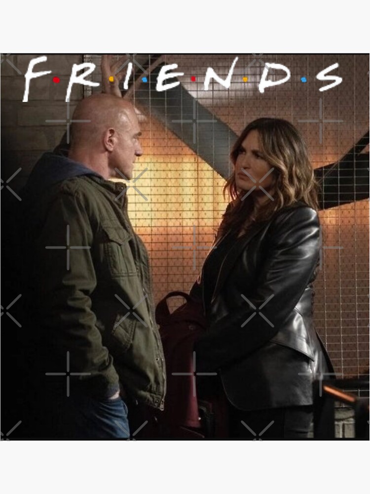 "Elliot Stabler and Olivia Benson are friends" Sticker by DawnEK