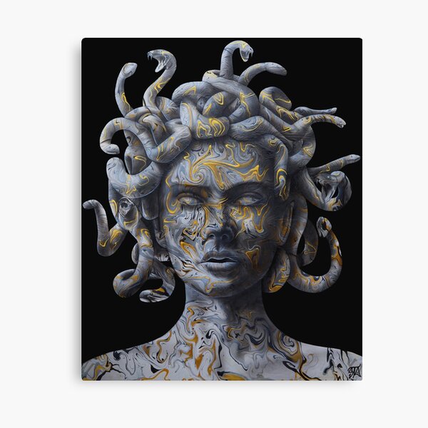 Printed vinyl Medusa Face, Greek Mythology