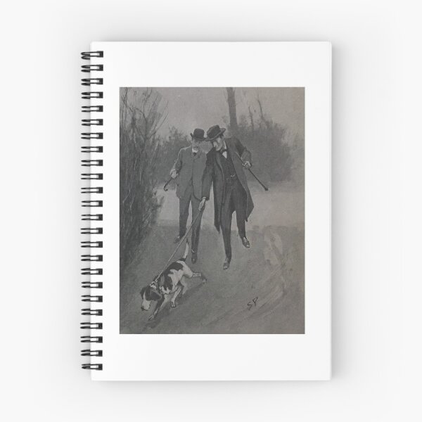 Item preview, Sherlock Holmes y el Dr. Watson usando un perro durante un caso designed and sold by HughBoone.