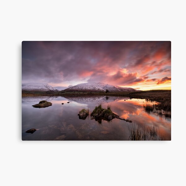 Snow capped Blencathra sunrise Canvas Print